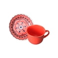 thumbnail image 1 of 4 Tazas Y Platos De Cerámica 200 Ml Decorada Mandala Vermelho, 1 of 4