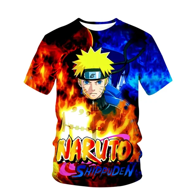 Camiseta unisex de cosplay Naruto Umaki para niños, ropa de calle Naruto Y2k, camisetas de estilo Harajuku, camisetas de regalo 2024 de manga corta