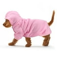 thumbnail image 2 of Sudadera con capucha de poliéster para mascotas, cálida, para invierno, para perros, cachorros y gatos (rosa, talla XL), 2 of 10