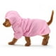 thumbnail image 2 of Sudadera con capucha de poliéster para mascotas, cálida, para invierno, para perros, cachorros y gatos (rosa XXL), 2 of 10
