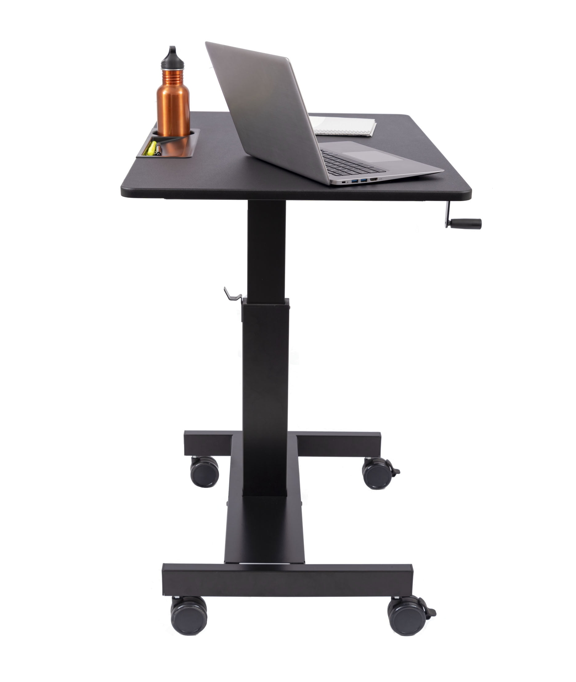 Single column crank adjustable cheap stand up desk