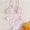 Pink, variant on RTKFRFL Girls Swimsuits 2 Piece Sport Floral Print High Waist Bikini Set Swimwear Beachwear Bathing Suit