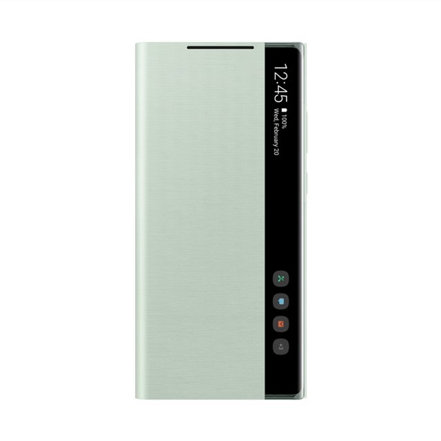 JFBUJC s'Applique à Samsung Mirror Smart View Flip-Free Répondant Étui pour Galaxy Note 20 / Note20 Ultra 5G Téléphone Étui à DEL S-View Étui EF-ZN985 Étui de Téléphone mobile