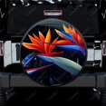 thumbnail image 1 of Colorful Strelitzia Flower Pattern Polyester Universal Spare Wheel Tire Cover Wheel Covers for Trailer RV SUV Truck Camper, 1 of 5