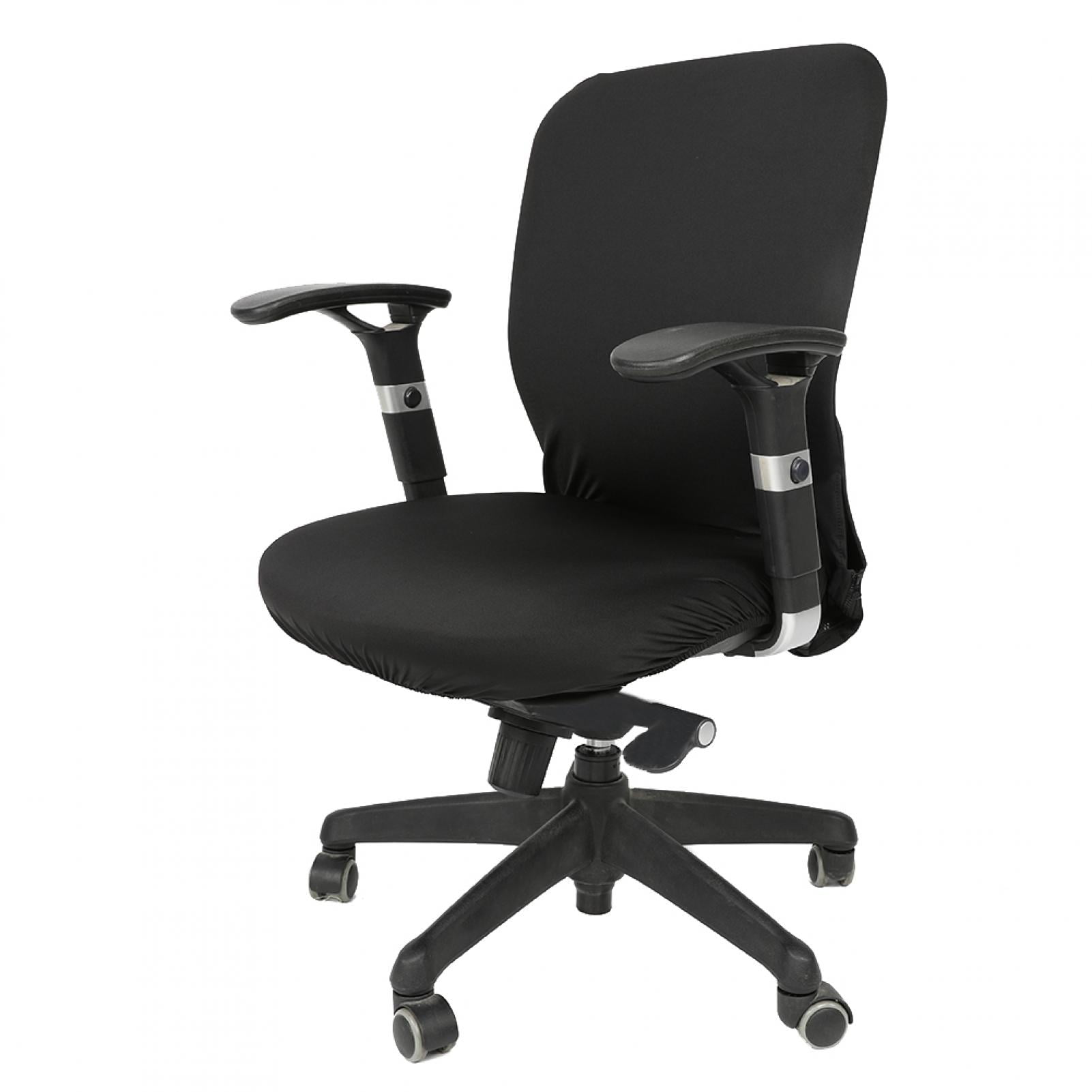 Patikil Housses Accoudoirs Chaise Bureau - 2 Coussins Mémoire De Forme Épais 4", Noir