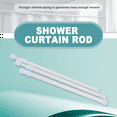 thumbnail image 5 of 3 Pack Adjustable Extendable Small Tension Rod 11.8 inch to 19.7 inch, White, 5 of 9
