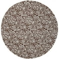 thumbnail image 6 of SAFAVIEH Chelsea Jackalyn Damask Wool Area Rug, Brown/Grey, 4' x 4' Round, 6 of 7