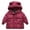 Wine, variant on HAiming Toddler Baby Boys Girls Winter down Padded Coat Solid Long Sleeve Hooded Zipper Jacket Thicken Warm Outwear