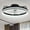 Black, variant on 20" White Flush Mount Ceiling Fan with Dimmable Led Light, 6-Speed Reversible Blades with APP Control and Remote