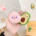 thumbnail image 2 of AirPods Pro Case Cute Cartoon 3D Fruits, GMYLE Silicone Protective Shockproof Earbuds Case Cover Skin Lovely Characters Compatible for Apple AirPods Pro 2019 2020 (Cute Peach), 2 of 3