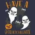 thumbnail image 2 of Women's Star Wars Ghoulactic Halloween Stormtrooper  Graphic Tee Navy Blue Small, 2 of 4