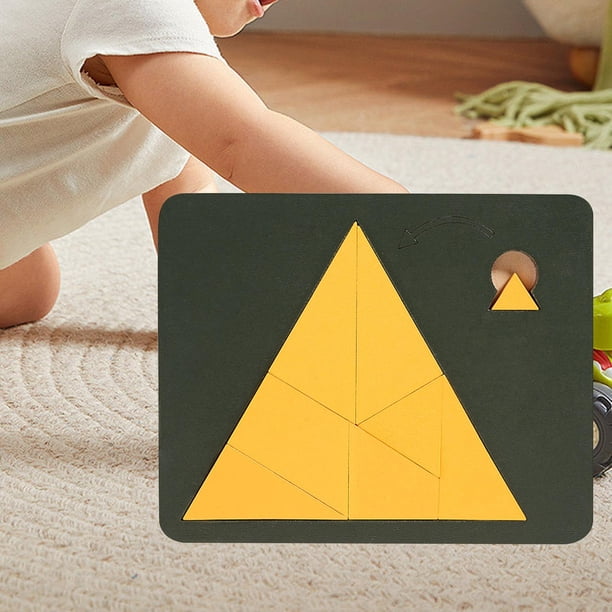 Tangram Triangular - Madera 13,7 cm 11 cm Educativo | geométrico con cuadrado que desaparece, Tangram, niños, adolescentes, adultos | Juego de puzzle Tangram Triangular - Madera 13,7 cm 11 cm Educativo | geométrico con cuadrado que desaparece, Tangram, niños, adolescentes, adultos | Juego de puzzle