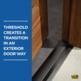 thumbnail image 4 of M-D Building Products 10116 3-3/4 in. x 3/4 in. x 36 in. Bronze Aluminum and Vinyl Heavy-Duty Low-Profile Threshold, 4 of 8