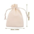 thumbnail image 2 of Phenofice 10Set Drawstring Bags Beige Cloth Jute Cotton for Drawstring Canvas Bag Daily Life, 2 of 8