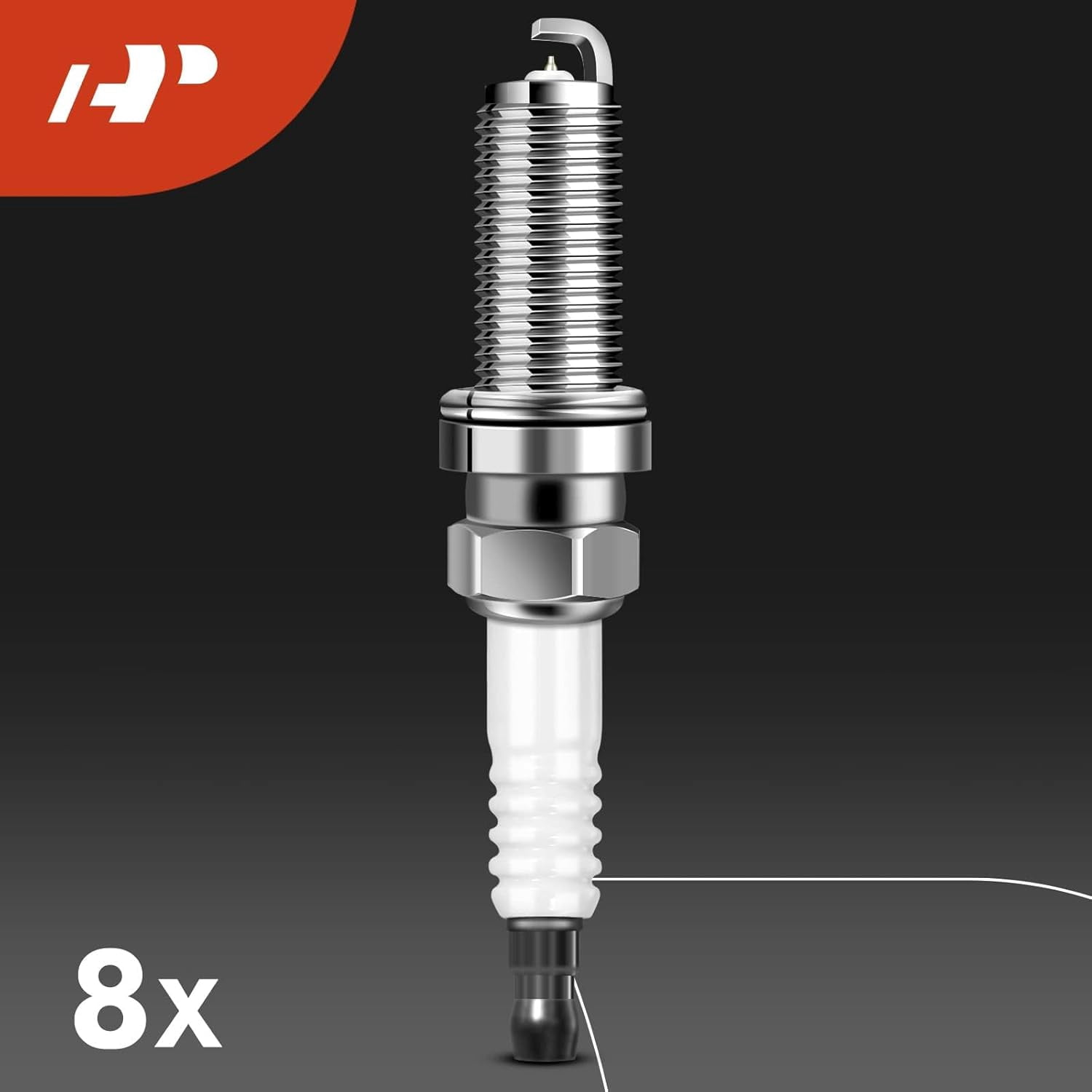 A-Premium Set of 8 Ignition Coil Pack and Iridium Spark Plugs Compatible with Nissan TITAN 2017-2020, TITAN XD 2016-2020, NV2500 2018-2020, NV3500 2018-2019, Replace# 22448EZ31A, 22448EZ31B