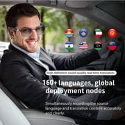 AI Smart Glasses for Men & Women – Powered by ChatGPT, 164+ Languages Translation and Photochromic Lens, Meeting Assistant, Bluetooth Glasses w/ Music & Hands-Free Calling, Physically-Changing Lenses