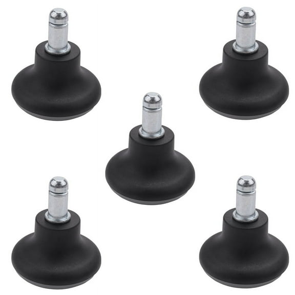 Mawalde 5Pcs Bell Glides Replacement Office Chair Wheels Stopper Office Chair Swivel Caster Wheels, 2 Inch Stool Bell Glides