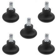 5Pcs Glides Replacement Office Chair Wheels Stopper Office Chair Swivel Caster Wheels, 2 Inch Stool Glides
