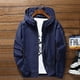 thumbnail image 1 of A7XLMen Wind Breaker Coat Cremallera Sudadera con capucha Chaqueta Secado rápido Sport Outwear, 1 of 5
