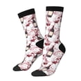 thumbnail image 1 of Balery Watercolor Wine Calcetas Largas con Estampado para Hombre y Mujer – Suaves y Transpirables, Talla Única (US 5-11), 1 of 6