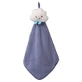 thumbnail image 2 of Joernso Wipe Towel Comfortable Super Absorbent Coral Fleece 3D Flower Shape Kitchen Bathroom Hanging Hand Towel Household Accessories, 2 of 8