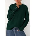 thumbnail image 4 of Suéter PRETTYGARDEN 2025 con Botones Cuello Redondo Verde Oscuro S, 4 of 8