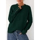 thumbnail image 4 of Suéter PRETTYGARDEN 2025 con Botones Cuello Redondo Verde Oscuro S, 4 of 8