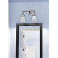 thumbnail image 4 of 208-PC-G63 Innovations Lighting Cone - 2 Light Bath Vanity In Industrial Style-10 Inches Tall and 16 Inches Wide-Polished Chrome Finish-Light Smoke, 4 of 4