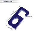 thumbnail image 4 of Gancho colgante para motocicleta Gancho doble en arco Soporte para casco de motocicleta Equipaje Bolsa para scooters bicicletas Aleación de aluminio azul Llave hexagonal Junta, 4 of 7