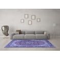 thumbnail image 3 of Ahgly Company Indoor Rectangle Persian Blue Traditional Area Rugs, 3' x 5', 3 of 4