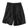 thumbnail image 5 of FAVIPT Kids 2 Piece Outfits Summer Sleeveless Spaghetti Strap Tank Top Straight Leg Short Pants Casual Solid Cute Beach Sets Black,9 Years, 5 of 9