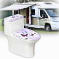 thumbnail image 6 of HELLHERO Butterfly Pattern Stretch Universal Bathroom Seat Covers, Polyester, Easy to Clean Toilet Seat Covers, Elastic Edge, Easy to Install, 6 of 8