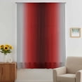 thumbnail image 3 of Dark Red Grey Black Ombre Sheer Curtains 72 Inches Long, Farmhouse Gradient Minimalist Light Filering Curtains, Breathable Simi Curtain Privacy Drapes for Living Room Bedroom Window Treatment, 3 of 9