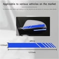 thumbnail image 2 of Yazoeia 4PCS Car Rear View Mirror Stickers, Waterproof Auto Side Rearview Mirrors Decal Stripes, Universal Anti-Collision Striped Automotive Warning Stripes for Most Vehicles (Blue) CJC912-114730, 2 of 6