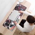 thumbnail image 2 of Functional Elegance for Your Desk - Extended XL Mousepad with Black Marble Fluid Design, Non-Slip Rubber Base, 31.5 x 11.8 in Perfect for Gaming and Office Work., 2 of 7