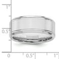 thumbnail image 4 of 925 Sterling Silver 8mm Brushed Fancy Band Ring Size 8.5, 4 of 7