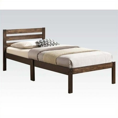 - Pemberly Row Twin Platform Bed in Ash Brown