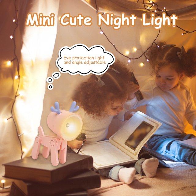 Lámpara 6 uds de escritorio para mascotas LED plegable luz nocturna soporte para teléfono para dormir (cervatillo 6 uds) Ehuebsd Para estrenar