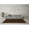 thumbnail image 3 of Ahgly Company Indoor Square Abstract Orange Modern Area Rugs, 3' Square, 3 of 4