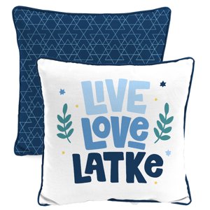 Reversible Outdoor Square Throw Pillows, Set of 2