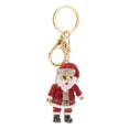 thumbnail image 2 of Rdeghly Rhinestones Christmas Santa Claus Pendant Keyring Key Chain Bags Decor Xmas Gift, 2 of 8