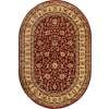 thumbnail image 2 of Rugs.com Aditi Collection Rug – 4' x 6' Oval Red Low Rug Perfect For Living Rooms, Large Dining Rooms, Open Floorplans, 2 of 9