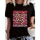 thumbnail image 1 of Camiseta de mujer con estampado de lazo dorado de San Valentín: algodón cómodo, cuello redondo, manga corta, informal, para adultos, hombres, mujeres, adolescentes, jóvenes, deportes casuales., 1 of 6