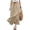 Khaki_Skirt, variant on Women's Cotton Linen Midi Skirt Casual A Line Flowy Swing Elastic High Waist Midi Skirts Casual Beach Party Skirt Blue 2XL