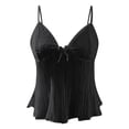 thumbnail image 4 of Top con tirantes finos y peplum para mujer - Camisola sin mangas, fluida y con espalda descubierta, 4 of 4