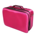 thumbnail image 3 of Professional High-capacity Multilayer Portable Travel Makeup Bag with Shoulder Strap (Small) Rose Re, 3 of 13