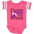 thumbnail image 3 of Inktastic Pancreatic Cancer Bravest Hero I Ever Knew 1 Boys or Girls Baby Bodysuit, 3 of 5