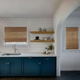 thumbnail image 3 of CALYX INTERIORS Cordless Bamboo Roman Shade Blind, Light Filtering, 23"W x 64"H, Ceylon Chestnut, 3 of 5