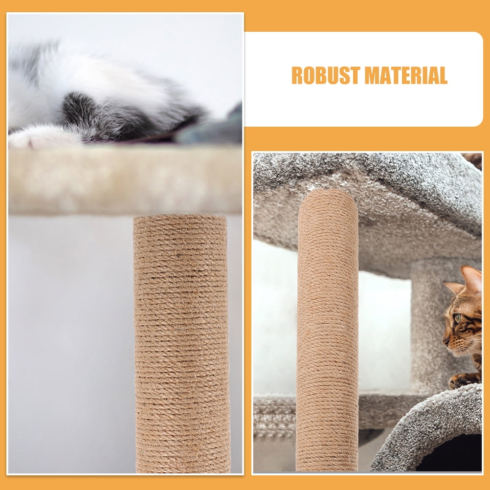 Oraceous 2 Pcs Cat Scratching Post Replacement Tall Cat Scratch Pole Indoor Cats Scratching Post Heavy Duty Sisal Pole Cat Scratching Post Accessories