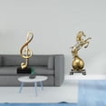 thumbnail image 2 of Escultura de resina de un caballo con . Figura de arte moderno, adorno creativo para mesa, escritorio, estante, sala de estar u oficina, 2 of 8